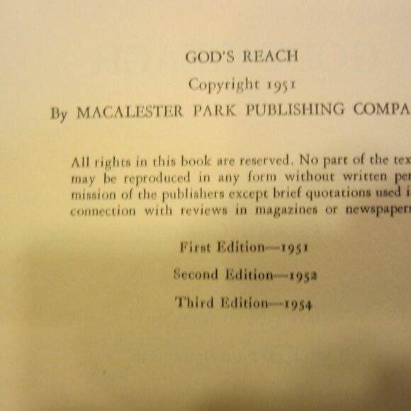 RARE 50'S ERA GOD'S REACH BY GLENN CLARK, AN ANALYSIS OF SPIRITUAL GROWTH - Picture 9 of 9